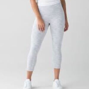 Lululemon Wunder Under Wee Are From Space Nimbus BattleshipCropped Leggings Sz 6